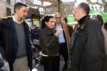 La presidenta de Vox Madrid, Rocío Monasterio, participa en la presentación de Fernando Castillo como candidato a la alcaldía de Soria.- ICAL