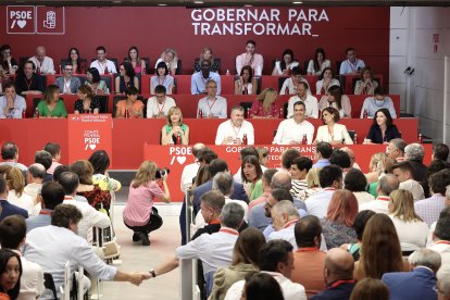 Instantánea del Comité Federal del PSOE en Madrid. Ical