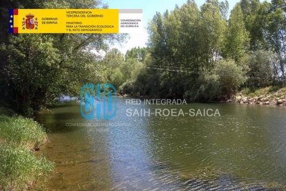 Río Órbigo en Cebrones del Río. - CHD