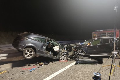 Accidente en Ávila provocado por un kamikaze. E. M.