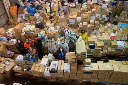 Recogida de material para enviar a Ucrania desde Segovia.- ICAL