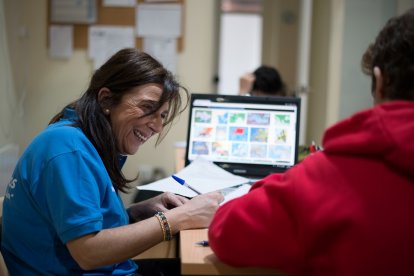 Imagen de archivo los voluntarios de CaixaBank. -E. M.