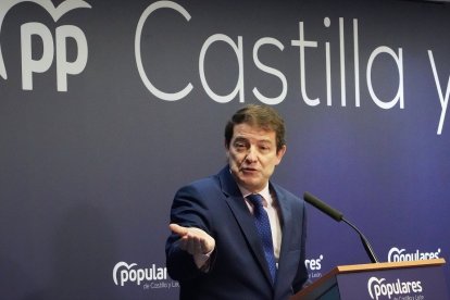 El presidente del PP de Castilla y León, Alfonso Fernández Mañueco.- ICAL