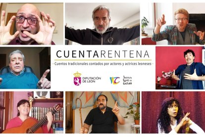 Imanol Arias y Jesús Vidal, entre otros actores, participan en la inciativa de la Diputación de León de "Cuentarentena".- DIPUTACIÓN LEÓN