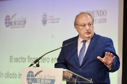 Enrique Cabero, presidente del Consejo Económico y Social. Club de Prensa El Mundo – Diario de Castilla y León ‘El sector financiero en Castilla y León. Un aliado imprescindible de nuestro crecimiento’. -PHOTOGENIC