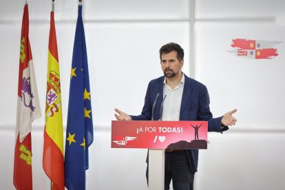 Tudanca tras la reunión de la Comisión Ejecutiva Autonómica. EUROPA PRESS