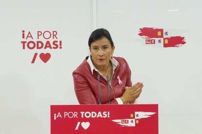 La secretaria de Organización del PSOE de Castilla y León, Ana Sánchez.- ICAL