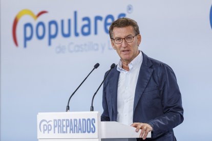 El presidente del PP, Alberto Núñez Feijóo.- E.M.