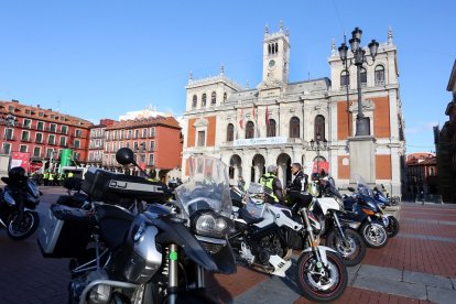 Salida neutralizada del Desafío Motero 'Retour' en Valladolid.- ICAL