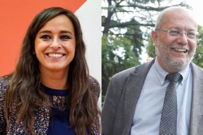 La coordinadora autonómica de Ciudadanos, Gemma Villarroel, y el ex vicepresidente de la Junta, Francisco Igea - ICAL