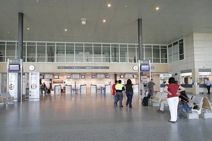 Vista del interior del aeropuerto de Valladolid. -E. PRESS