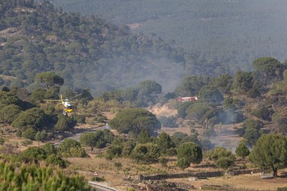 Imagen del incendio de El Hoyo de Pinares en el verano de 2019.- ICAL