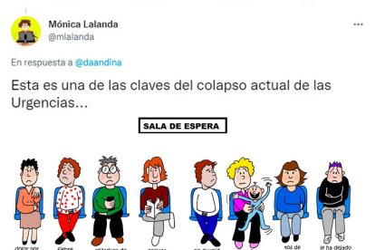 20220717181906Tuit con la viñeta sobre el uso de Urgencias publicado por Mónica Lalanda.