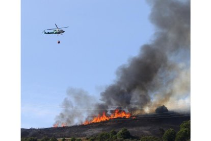 Incendio en la localidad de Trabadelo ( León). - ICAL