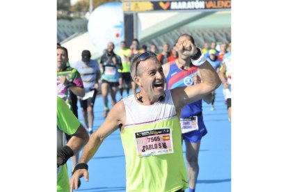 Pablo Mollón, durante una carrera. EM