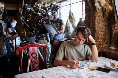 El actor abulense Nacho Sánchez durante el rodaje de la película 'Mantícora', de Carlos Vermut. -ICAL