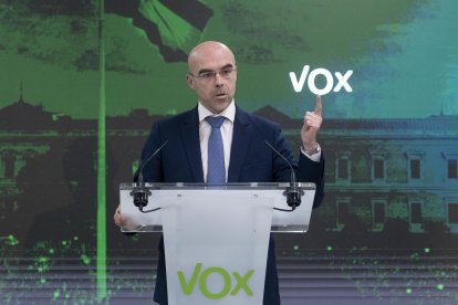 Jorge Buxadé, vicepresidente de Acción Política y eurodiputado de Vox. EUROPA PRESS