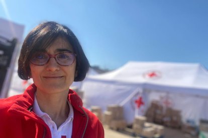 La abulense Sara Escudero, delegada internacional de Emergencias de Cruz Roja Española en Polonia.- ICAL