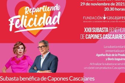 Cartel promocional de la XXII Subasta Benéfica de Cascajares.- E. M.