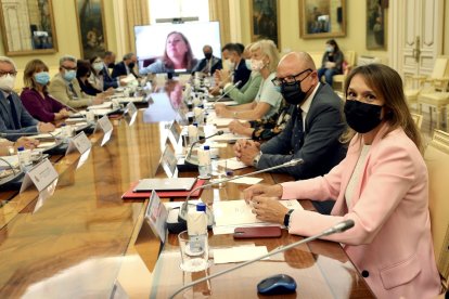 La consejera de Educación, Rocio Lucas, asiste a la Conferencia Sectorial de Educación. - ICAL