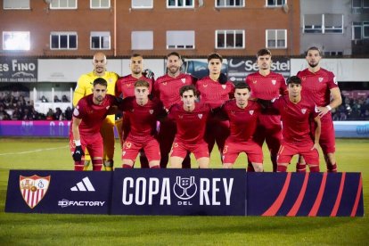 Once inicial del Sevilla en Astorga. / SFC