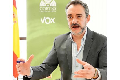 David Hierro, secretario de Vox en las Cortes de Castilla y León - J. M. LOSTAU