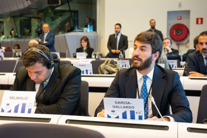 Juan García-Gallardo, vicepresidente de la Junta de Castilla y León, interviene en el debate sobre el futuro de Europa del Comité Europeo de las Regiones. ICAL