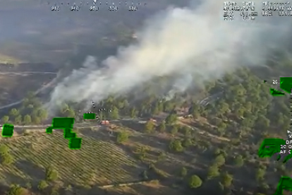 Imágenes aéreas del incendio de Cebreros. - E. M.