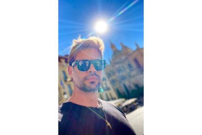 El actor y modelo William Levy en Segovia. E.M.