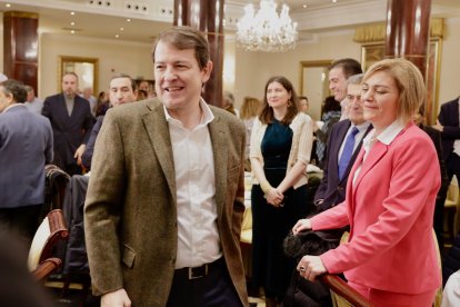 Alfonso Fernández Mañueco participa en la comida de Navidad del PP de Salamanca.- ICAL