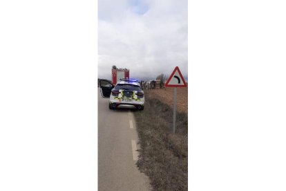 Accidente en la SO-P-4137, que se ha saldado con una víctima mortal. HDS