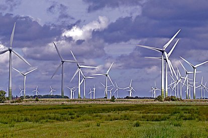 Turbinas de un parque de generación de energía eólica. PQS / CCO