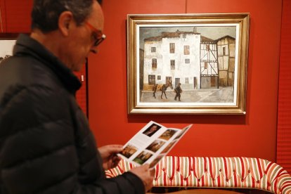 José María García, Castilviejo, siempre se definió como un pintor de pueblo.  Fue su refugio e inspiración. - J. M. LOSTAU