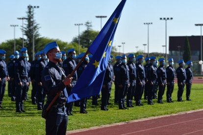 El ministro del Interior, Fernando Grande-Marlaska, preside el acto de entrega de despachos en la Escuela Nacional de Policía de Ávila. - ICAL