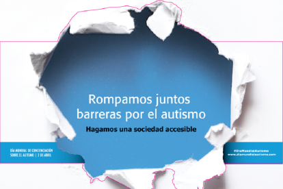 Cartel de Autismo Segovia para el Día Mundial de Concienciación sobre el Autismo.-