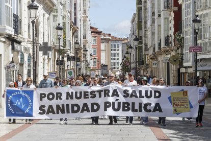 Manifestación por la sanidad pública en Burgos. -ICAL