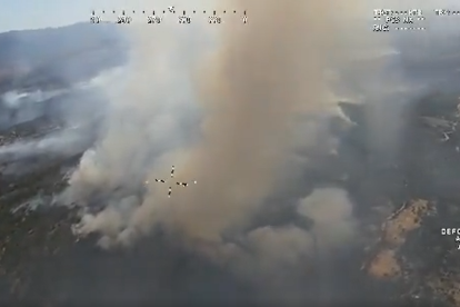 Tarde "complicada" en la zona de El Hoyo de Pinares. - E. M.