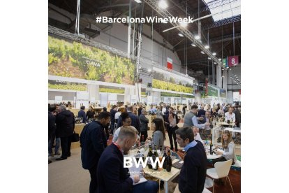 Imagen del pasada edición de l a Barcelona Wine Week. Twitter