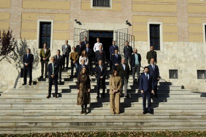 Asistentes a la presentación del CaixaBank Research sobre Castilla y León. - EM