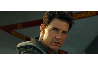 Tom Cruise en un fotograma de 'Top Gun: Maverick'.- E. M.