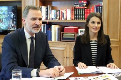 Los reyes, Felipe VI y Letizia, en una imagen de archivo.- E.M.