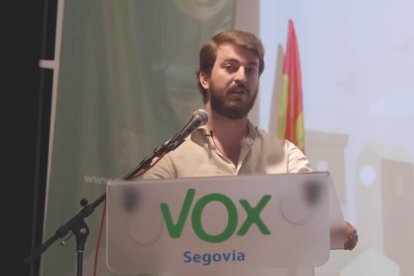 Juan García-Gallardo participa en un acto de partido en Palazuelos de Eresma (Segovia).- E. M.