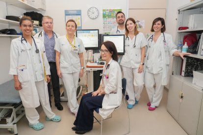 Equipo de Neumología en el Hospital Universitario Río Hortega de Valladolid. -J. M. LOSTAU