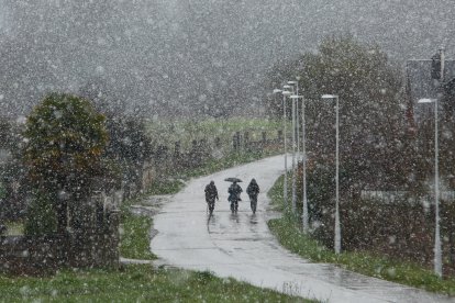 Intensa nevada en El Bierzo - ICAL