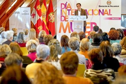 Valladolid. 8/3/2023.  Espacio La Granja – VALLADOLID El presidente de la Diputación de Valladolid clausura los actos institucionales organizados con motivo de la celebración del Día Internacional de la Mujer. FOTO/DPV/Miguel Ángel Santos