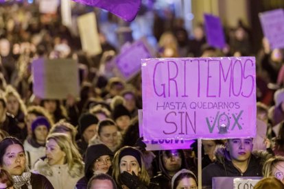 Manifestación del 8M con motivo del Día Internacional de la Mujer.-ICAL