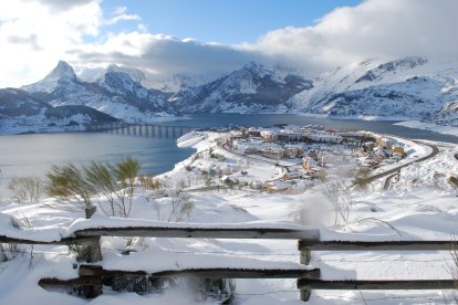 Nieve en Riaño.-AYTO RIAÑO