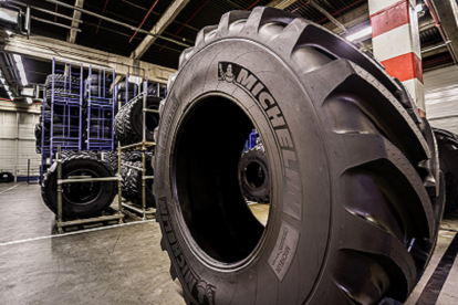 Ruedas en la fábrica de Michelin en una imagen de archivo