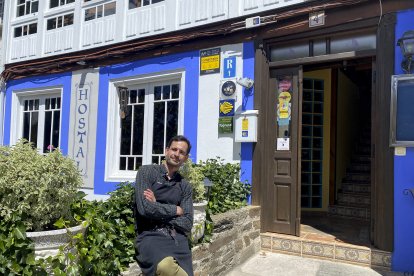 Daniel Arias, a la puerta del restaurante La Puerta del Perdón