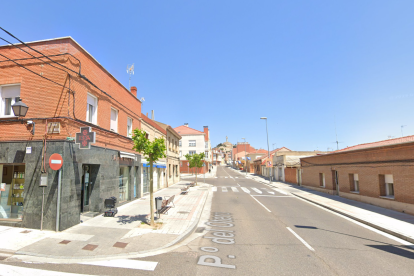 Un tramo del Paseo del Otero en Palencia